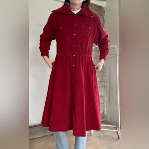 vintage neiman marcus micro cord full length jacket